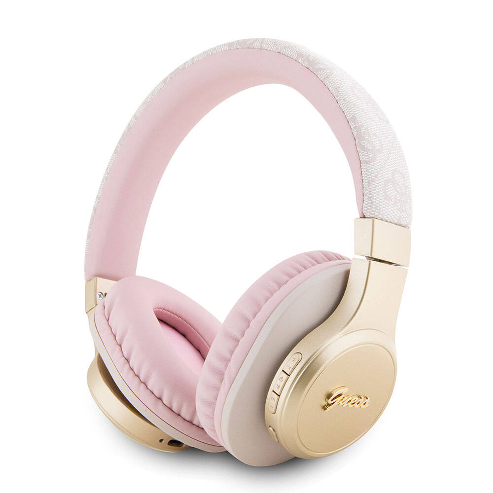 Guess Orjinal Lisanslı Script Gold Serisi Metal Yazı Logolu 4G Desenli Bluetooth Kulaklık - 8 Guess Orjinal Lisanslı Script Gold Serisi Metal Yazı Logolu 4G Desenli Bluetooth Kulaklık - 8